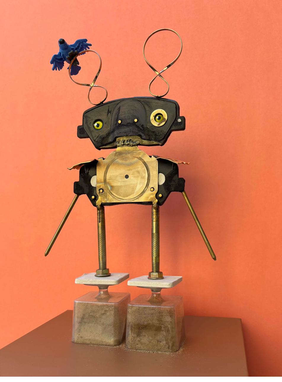 Close up of robot assemblage