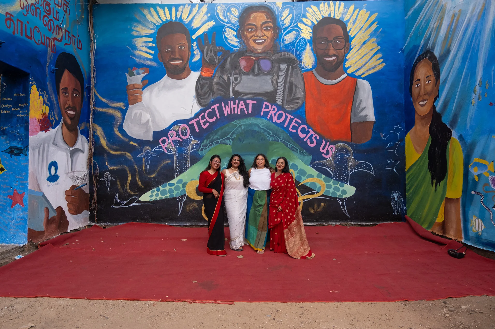 Fearless Mural, Sri Lanka — public art by Namrata Goswami