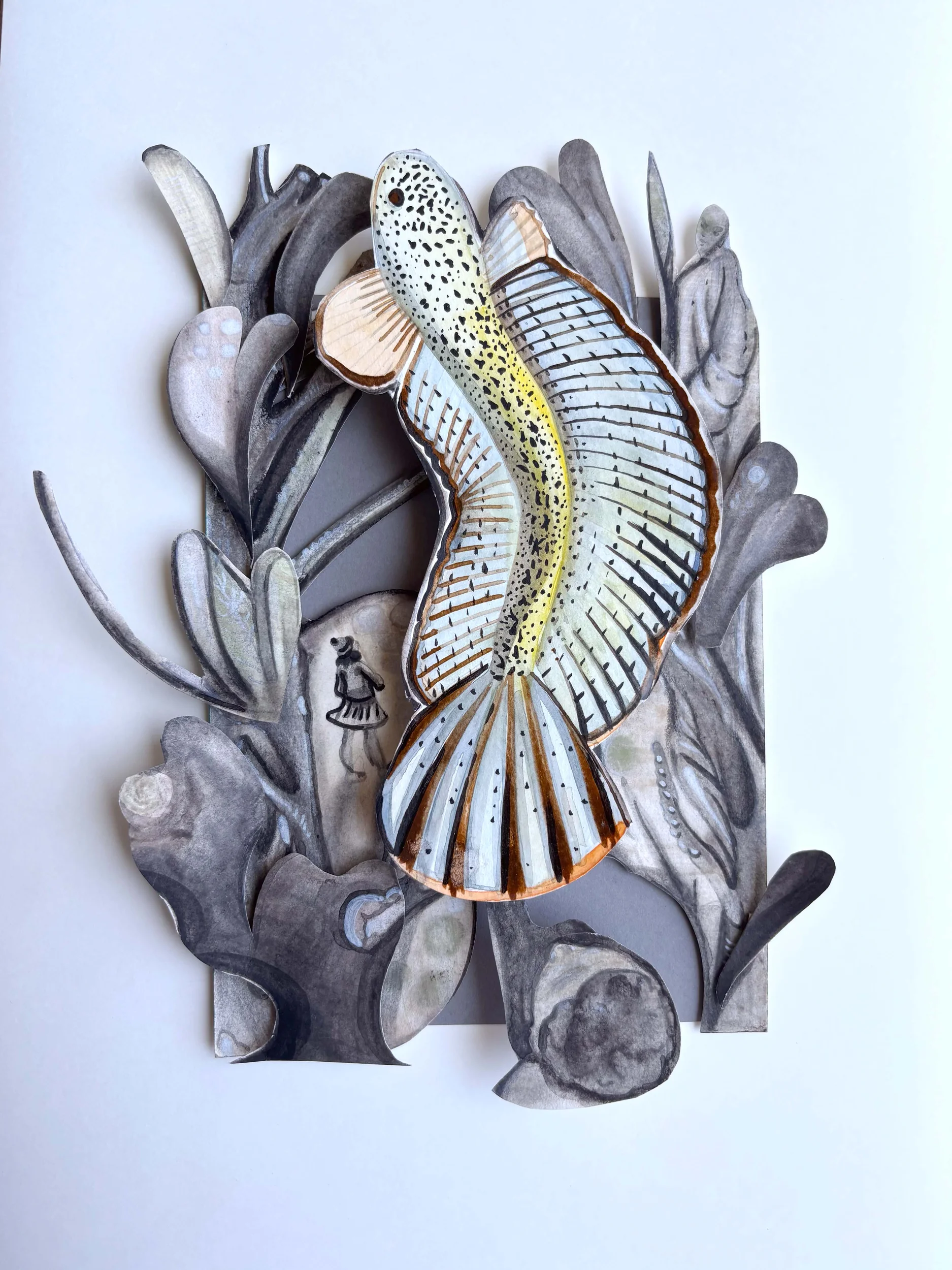 Barca Snakehead — paper art